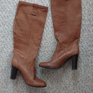 Rafe New York brown Leather Knee High Heeled Boots size 36